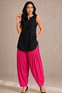 Pink Cotton Salwar Pant