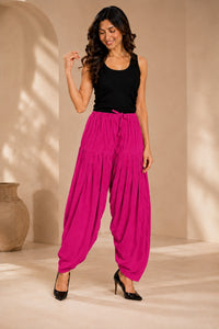 Pink Cotton Patiala Salwar
