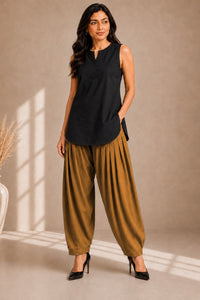Kesar Ochre Cotton Salwar Pant