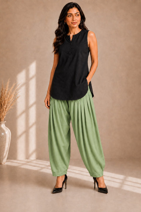 Neem Sage cotton salwar pant