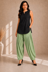Neem Sage Cotton Salwar Pant