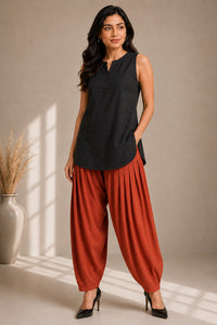 Surkhi Clay Cotton Salwar Pant